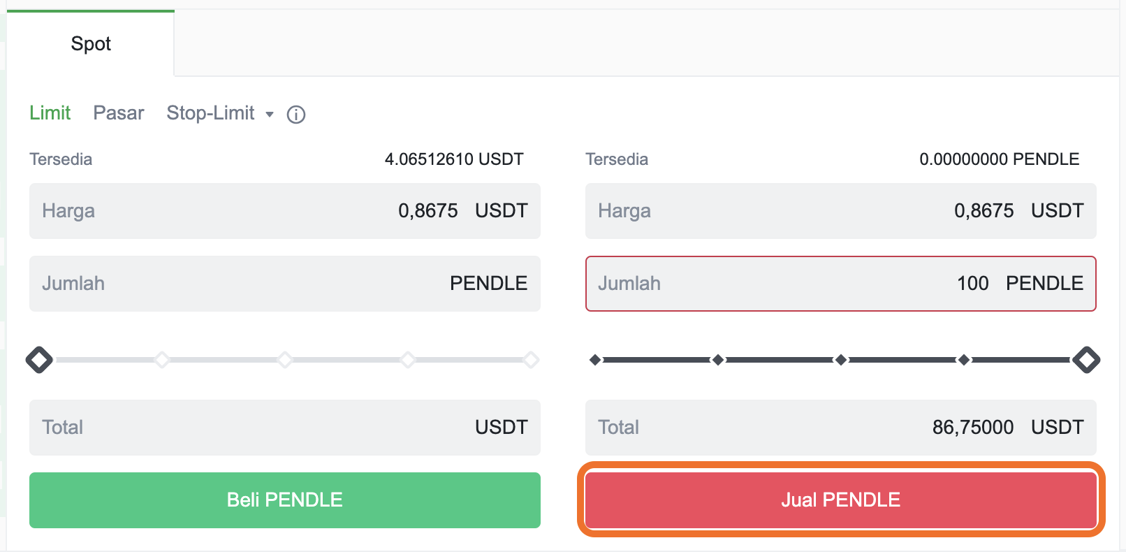 klik button jual pendle di website tokocrypto.png