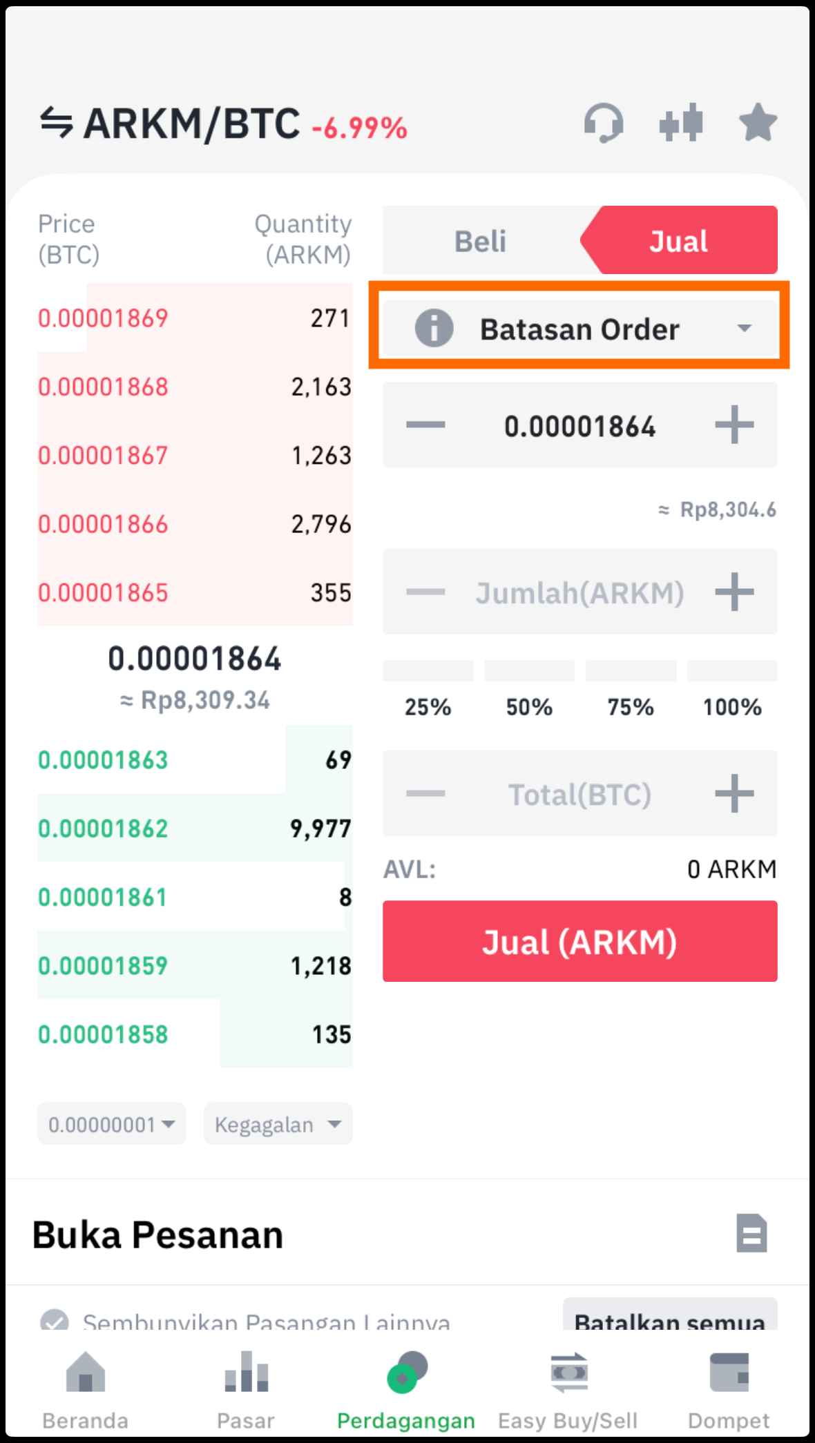 pilih tipe jual arkm di aplikasi tokocrypto.png