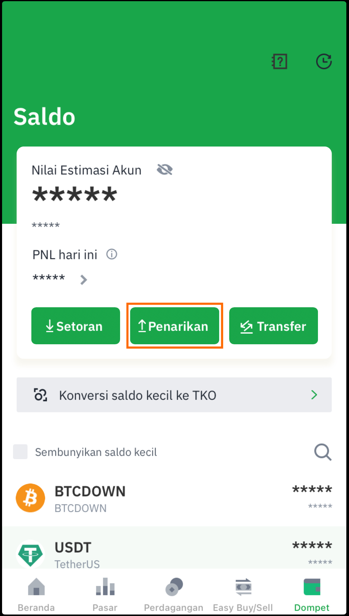 pilih penarikan di aplikasi tokocrypto.jpeg