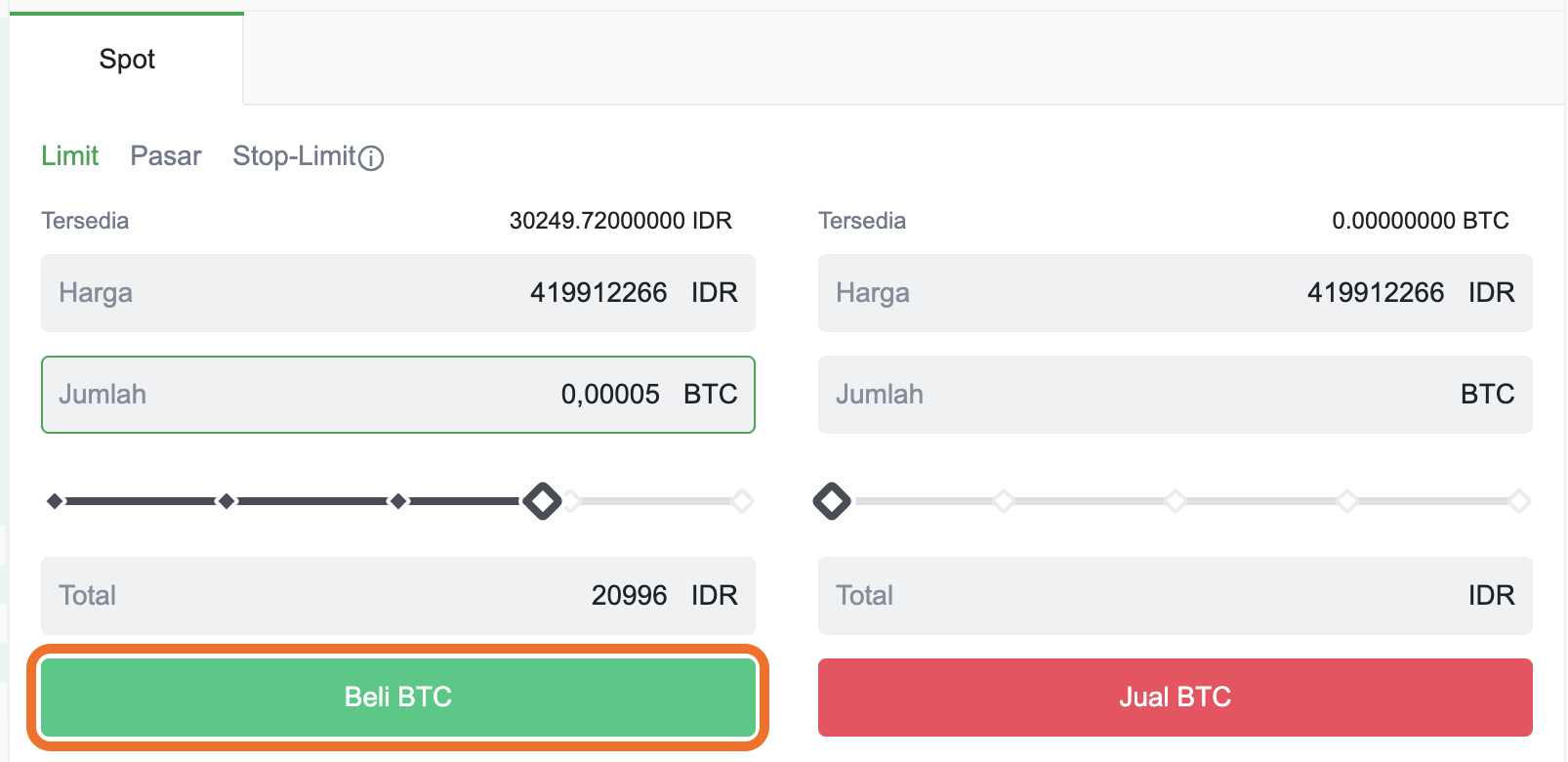 cara beli bitcoin tokocrypto - klik beli btc.png