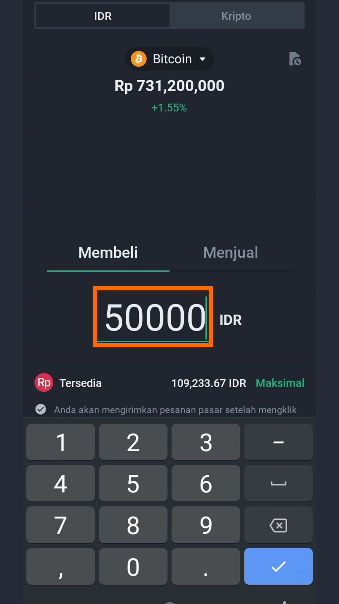beli bitcoin pakai fitur instant - ketik nominal bitcoin yang ingin dibeli dlm rupiah.jpg