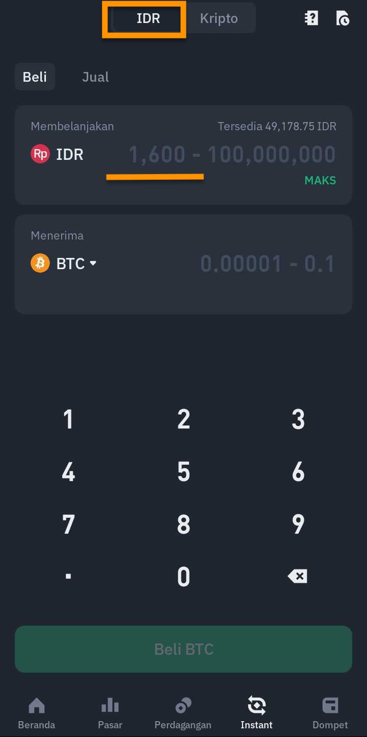 pilih IDR di fitur Instant Tokocrypto.jpg