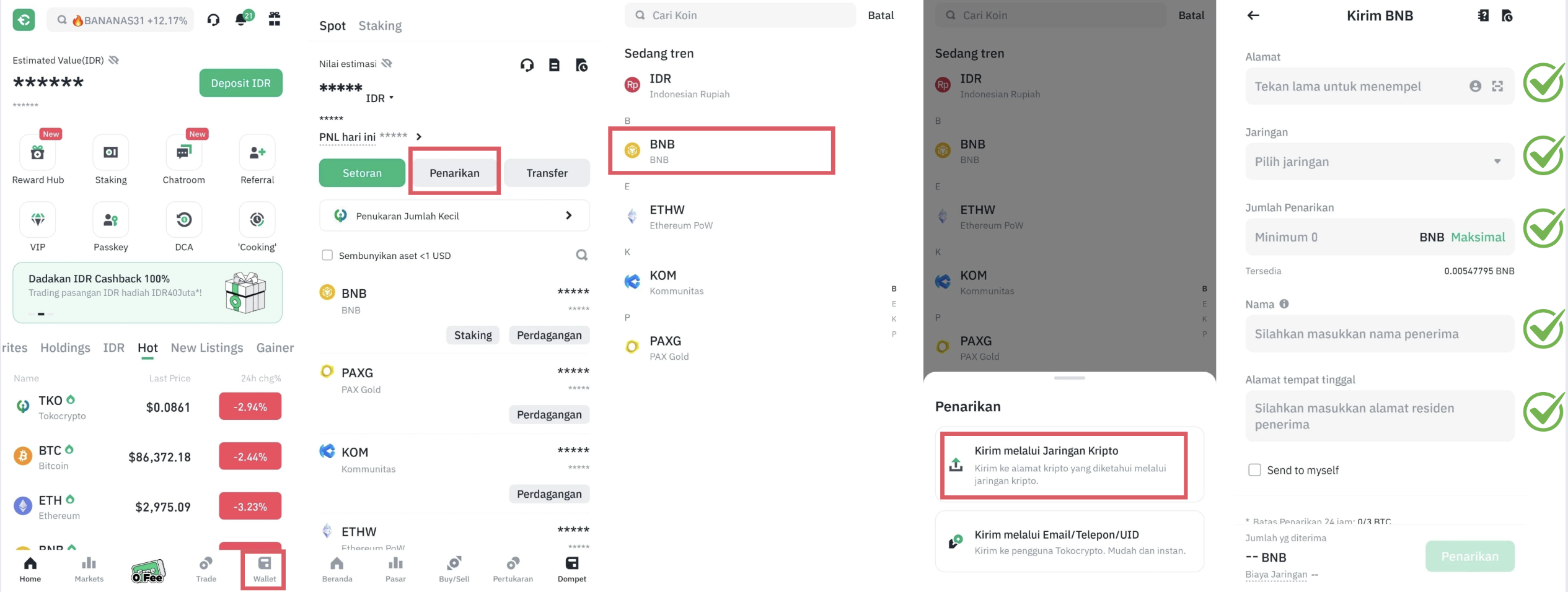 How to Withdraw Crypto Assets on Tokocrypto – Tokocrypto